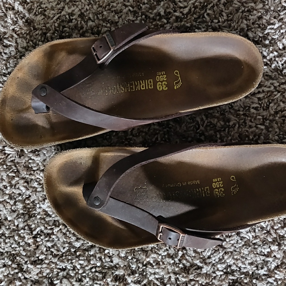 Birkenstock Adria *rare* Habana brown leather